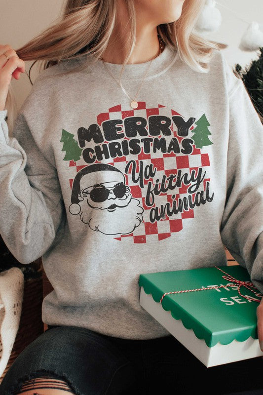 MERRY CHRISTMAS YA FILTHY ANIMAL SWEATSHIRT