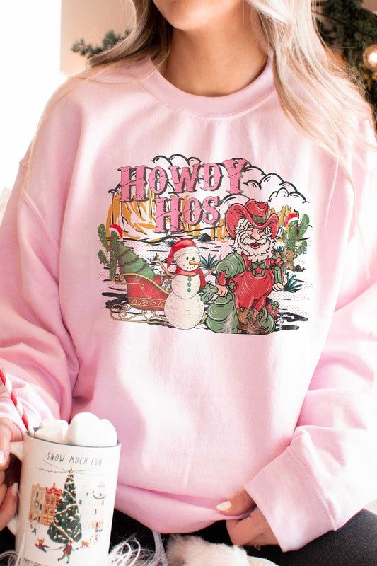 HOWDY HOS CHRISTMAS GRAPHIC SWEATSHIRT