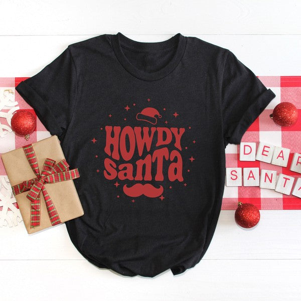 Howdy Santa Short Sleeve Graphic Tee