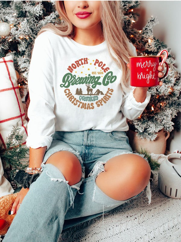 North Pole Brewing Co Premium Spirits LS Tee