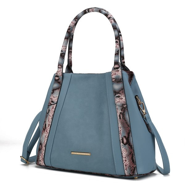 MKF Kenna Snake embossed Tote Bag by Mia K