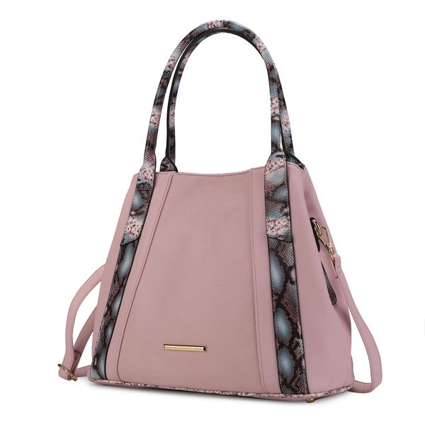 MKF Kenna Snake embossed Tote Bag by Mia K