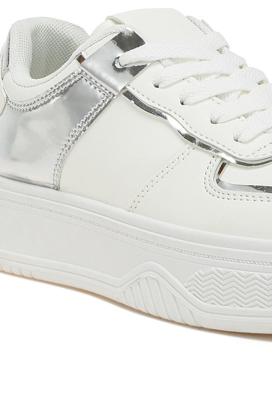 Scouts Metallic Paneling Platform Sneakers