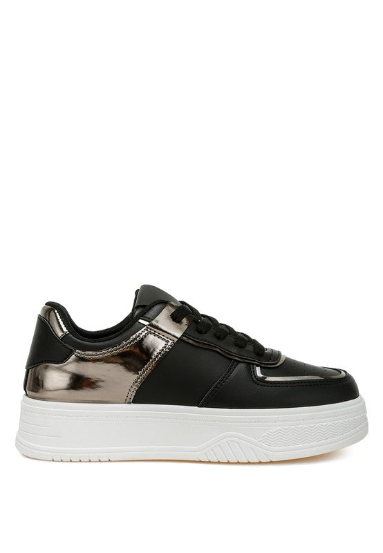 Scouts Metallic Paneling Platform Sneakers