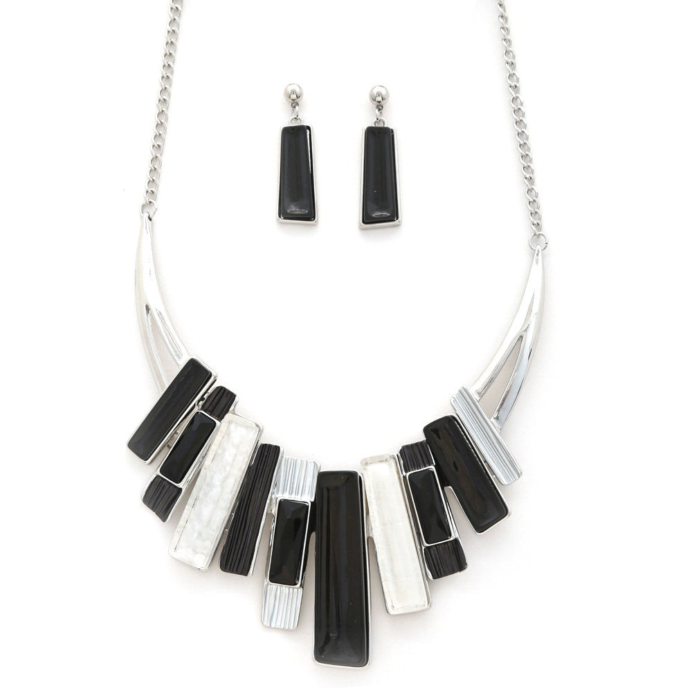 Color Bar Metal Necklace